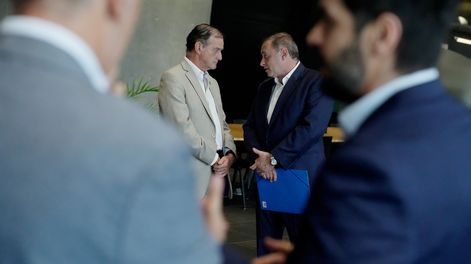 Pablo Mieres, Guido Manini Ríos, Álvaro Delgado y Andrés Ojeda