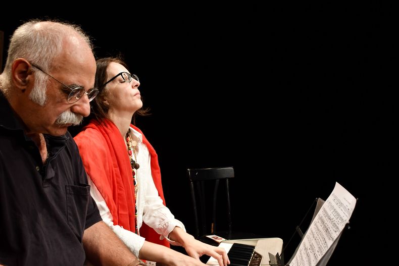 Leo Maslíah y Lorena Risso