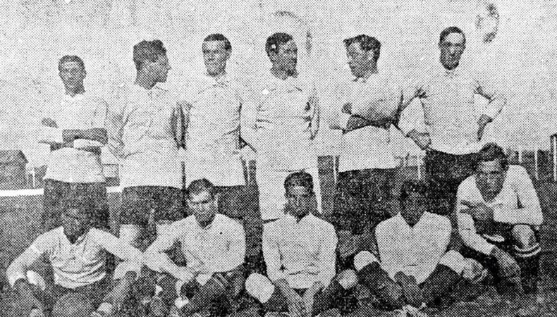 La selección uruguaya de 1916. 