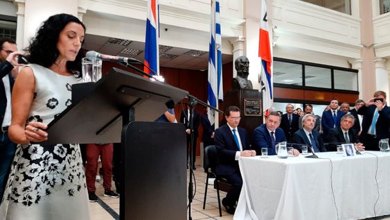 Arbeleche, al asumir como ministra en marzo de 2020 Arbeleche, al asumir como ministra en marzo de 2020