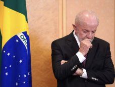 Lula durante un encuentro oficial en Brasil.