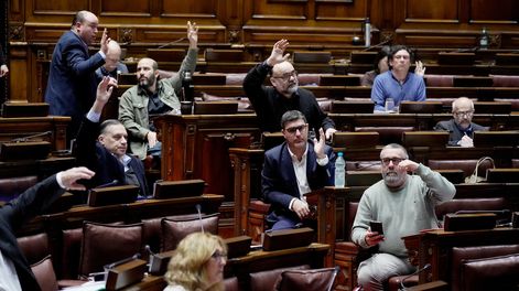 Diputados del Frente Amplio durante una sesión parlamentaria en agosto&nbsp;