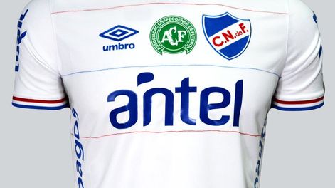 imagen de Nacional y Peñarol homenajean al Chapecoense en sus camisetas
