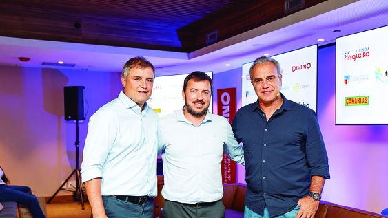 Diego Aguirre, Daniel Baldi y Martín Lasarte Diego Aguirre, Daniel Baldi y Martín Lasarte