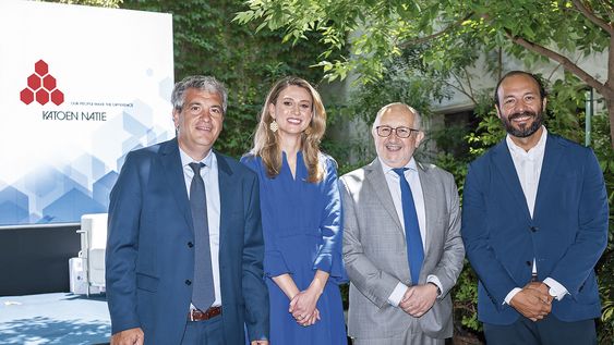 Presidente de la Administración Nacional de Puertos Juan Curbelo, presidenta de Argo Katherine Valkeniers, ministro de Educación y Cultura Pablo da Silveira y director de Argo Juan Carlos Lucio Presidente de la Administración Nacional de Puertos Juan Curbelo, presidenta de Argo Katherine Valkeniers, ministro de Educación y Cultura Pablo da Silveira y director de Argo Juan Carlos Lucio