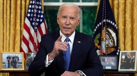 El presidente de Estados Unidos, Joe Biden, habla este jueves 24 de julio desde la Casa Blanca sobre su decisión de abandonar la carrera presidencial de 2024.