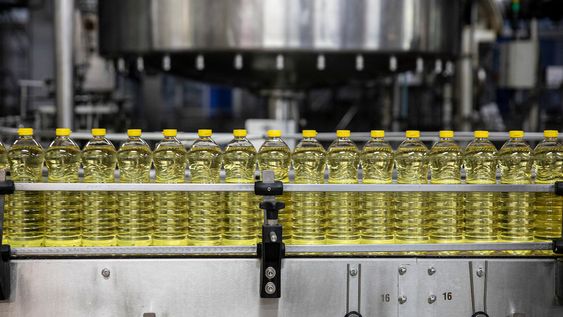 Planta de envasado de aceite de la empresa Cousa.