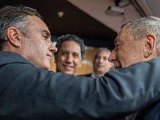 Guillermo Tolosa, presidente del BCU, y el ministro Oddone. Guillermo Tolosa, presidente del BCU, y el ministro Oddone.