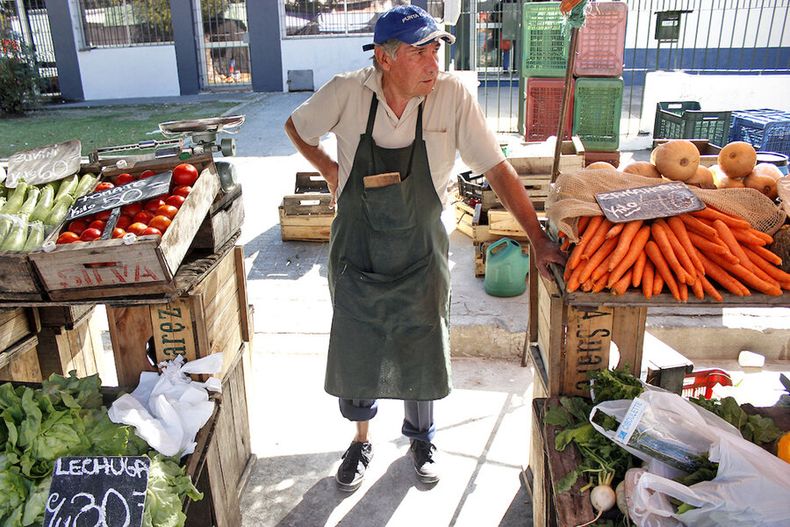 Pese al encarecimiento de frutas y verduras, la inflación anual volvió a bajar en febrero y los empresarios proyectan que cierre el año en 6,5%? . Foto: Javier
