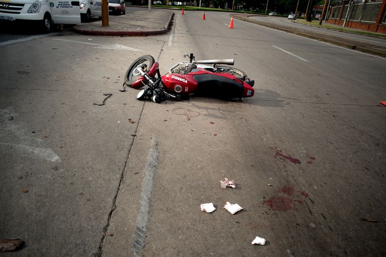 Accidente de moto en rambla portuaria