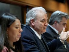 Bettiana Díaz, Juan Miguel Petit y Carlos Camy durante la presentación del informe Anual 2023 de la Oficina del Comisionado Parlamentario para el sistema penitenciario. Bettiana Díaz, Juan Miguel Petit y Carlos Camy durante la presentación del informe Anual 2023 de la Oficina del Comisionado Parlamentario para el sistema penitenciario.