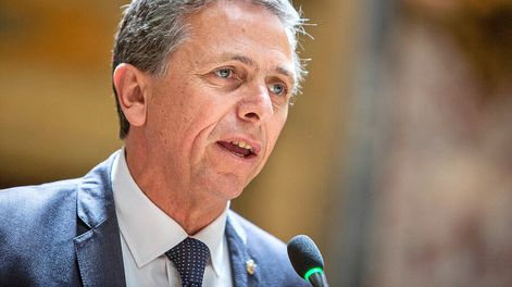 Rafael Navarrine, presidente de la Administración Nacional de Correos. Foto: Mauricio Zina / adhocFOTOS