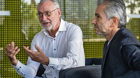 Doctores Rob Pieters y Guillermo Charada. Foto: Mauricio Zina / adhocFOTOS
