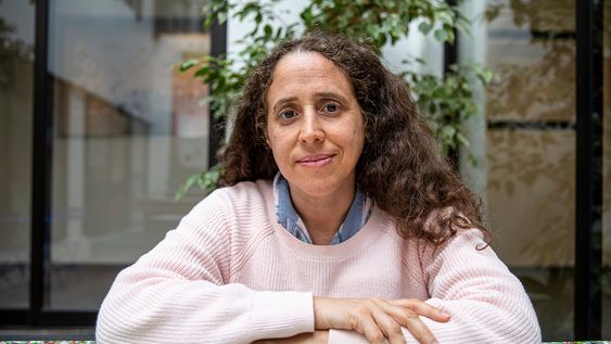 Fiorella Haim en las oficinas de Ceibal en 2022 Fiorella Haim en las oficinas de Ceibal en 2022