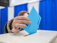 Elecciones del Sindicato Médico del Uruguay en 2021. Foto: Mauricio Zina / adhocFOTOS