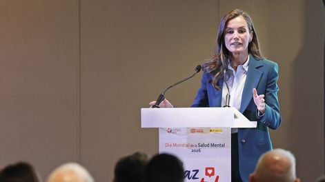 La reina Letizia dio un potente discurso en el acto institucional por el Día de la Salud Mental.