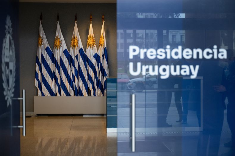 Entrada de la Torre Ejecutiva, el 17 de julio de 2025.