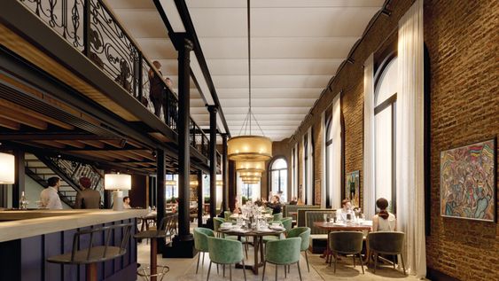 El distrito el Globo (recientemente lanzado en Ciudad Vieja) tendrá una propuesta de polo de negocios que incluye sala de reuniones y livings corporativos integrados a servicios de hotelería, gastronomía y entretenimiento.
