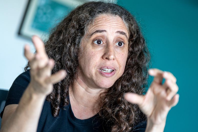 Fiorella Haim, futura presidenta de Ceibal, en las oficinas de la institución en Montevideo &nbsp;