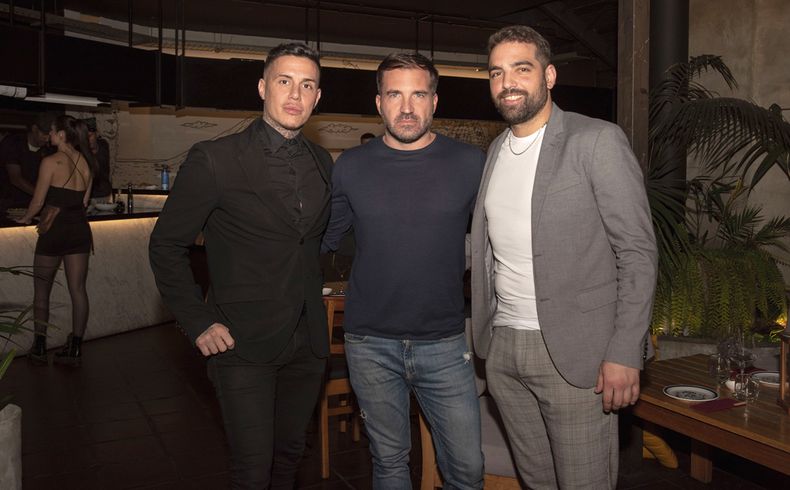 De Magnum: el gerente de la marca André Souque, el director de Comunicaciones Luciano Garrido y el gerente del local de Carrasco Rodrigo Rodríguez