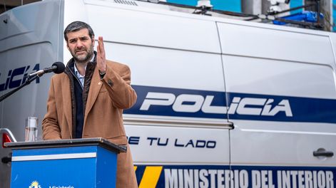 Nicolas Martinelli durante la presentación del sistema de videovigilancia con inteligencia artificial integrada en el Centro de Comando Unificado en Montevideo