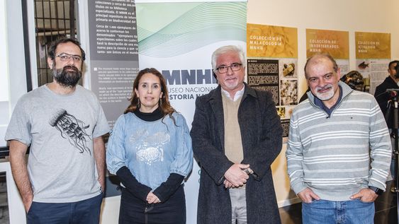 Docente del Centro Universitario Regional del Este de la Udelar Fabrizio Scarabino, directora nacional de Cultura María Eugenia Vidal, director del Museo Nacional de Historia Natural Javier González y director de la Dirección Nacional de Innovación, Ciencia y Tecnología Gonzalo Tancredi. Docente del Centro Universitario Regional del Este de la Udelar Fabrizio Scarabino, directora nacional de Cultura María Eugenia Vidal, director del Museo Nacional de Historia Natural Javier González y director de la Dirección Nacional de Innovación, Ciencia y Tecnología Gonzalo Tancredi.