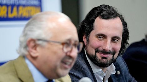 El ministro Pablo da Silveira y el director de Educación, Gonzalo Baroni. Foto: Javier Calvelo, adhocFOTOS
