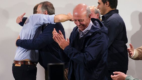 Sede de Martín Lema luego de conocerse los resultados de las elecciones en Montevideo Sede de Martín Lema luego de conocerse los resultados de las elecciones en Montevideo