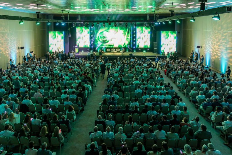 Un evento en el Centro de Convenciones de Punta del Este, en febrero de 2025.