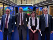 La delegación ministerial en la London Stock Exchange Group. La delegación ministerial en la London Stock Exchange Group.