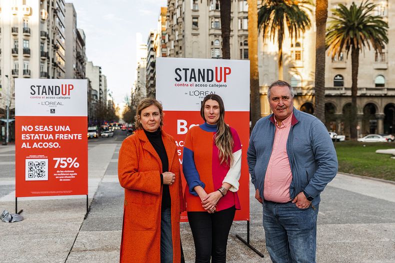De L’Oréal: directora de la División Lujo Daniella D’Alessandro, gerenta de Asuntos Corporativos y Sustentabilidad Cecilia Cardozo y director de Finanzas Claudio Barone