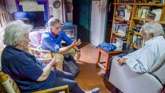 Lucía Topolansky, Yamandú Orsi y José Mujica reunidos en Rincón del Cerro Lucía Topolansky, Yamandú Orsi y José Mujica reunidos en Rincón del Cerro