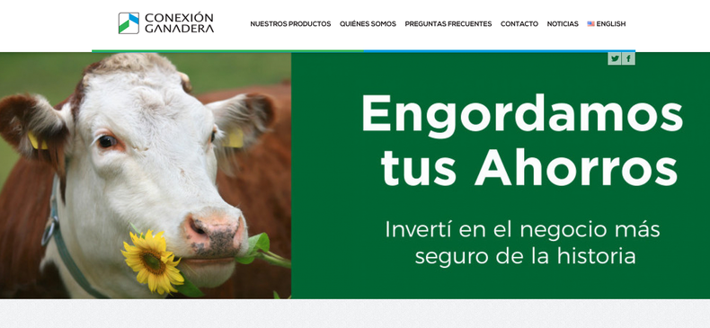 Fundada en 1999, Conexión Ganadera ofrecía distintos productos de inversión en ganado