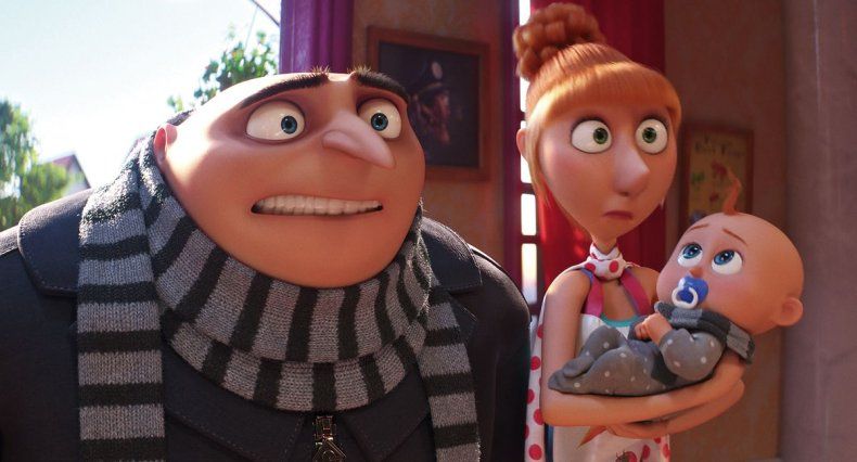 Gru y Lucy, personajes de la película animada Mi villano favorito 4