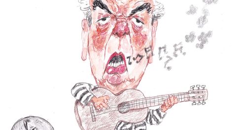 Caricatura de Junior.