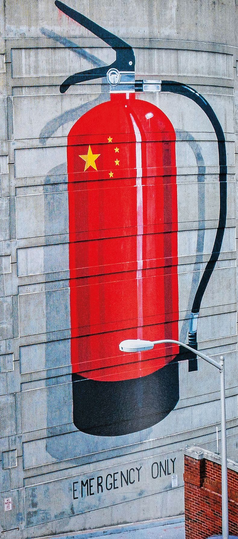 Emergency Only, de Escif, artista que concibe sus obras con el objetivo de provocar y suscitar preguntas en el espectador. Atlanta, Estados Unidos, 2011