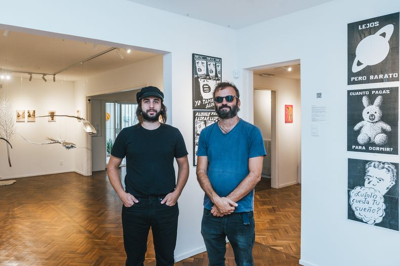 Artistas Ian Matusevicius y Germán di Pierro.