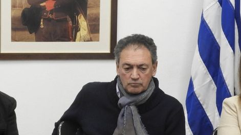 Eduardo Radaelli durante una reunión de Cabildo Abierto en julio de 2021.