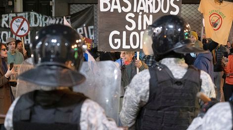 El abogado Gustavo Salle fustigó a los gobiernos del Frente Amplio y ahora a la coalición. Foto: Pablo Vignali / adhocFOTOS