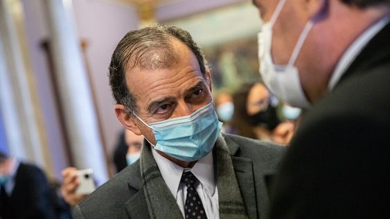 Guido Manini Ríos y Daniel Salinas. Foto: Mauricio Zina / adhocFOTOS Guido Manini Ríos y Daniel Salinas. Foto: Mauricio Zina / adhocFOTOS