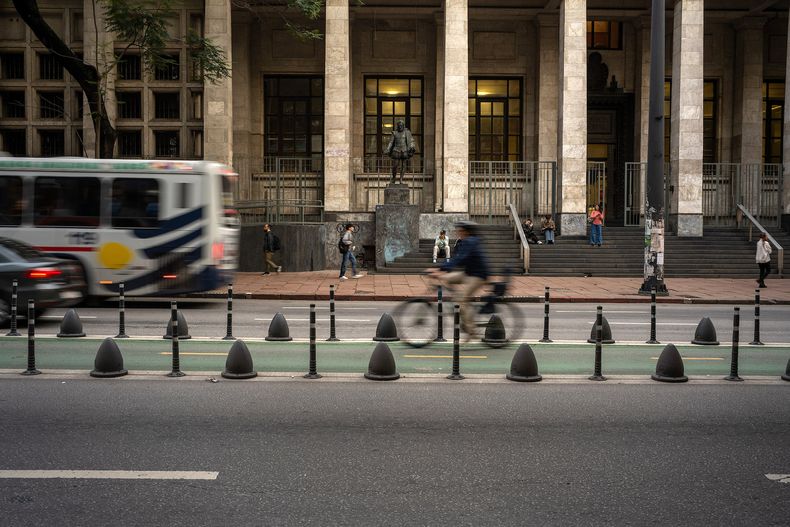 Biblioteca Nacional, en la avenida 18 de Julio.