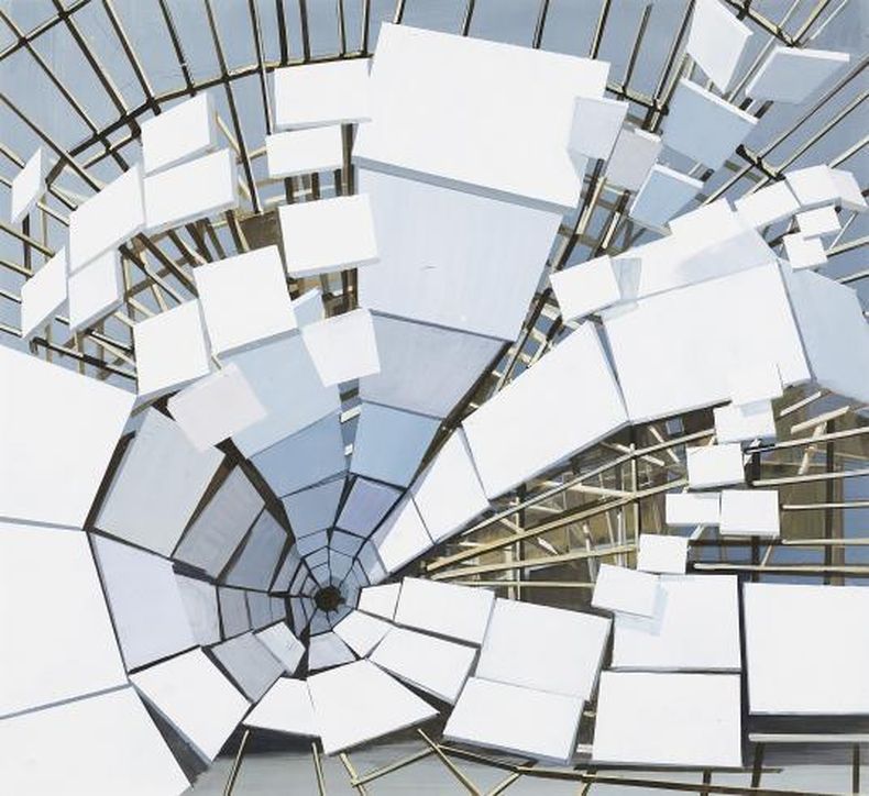 Título: Event Horizon Creador: Adán Cvijanovic Fecha de creación: 2009 Dimensiones físicas: 781,05 cm de ancho × 730,25 cm de alto Tipo: técnica mixta.