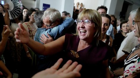 La ministra Cristina Lustemberg el día de su asunción en el MSP