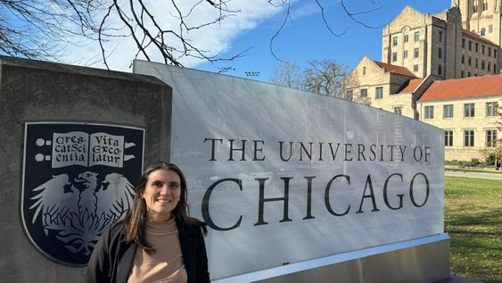 La investigadora uruguaya Pilar Manzi, en la Universidad de Chicago La investigadora uruguaya Pilar Manzi, en la Universidad de Chicago