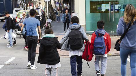 La pandemia de coronavirus impacta en la concurrencia de los escolares. Foto: Nicolás Der Agopián / Búsqueda
