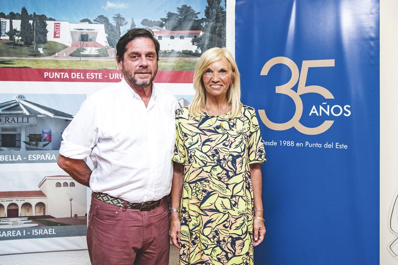 Jorge Fernández Reyes y vicepresidenta de la república Beatriz Argimón