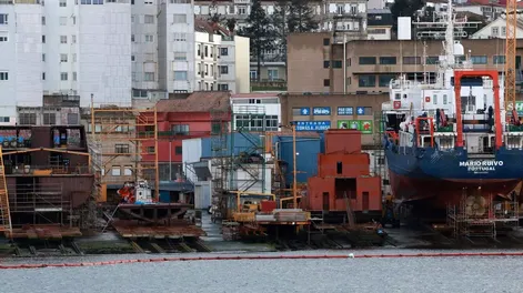 Astillero Cardama en Vigo.