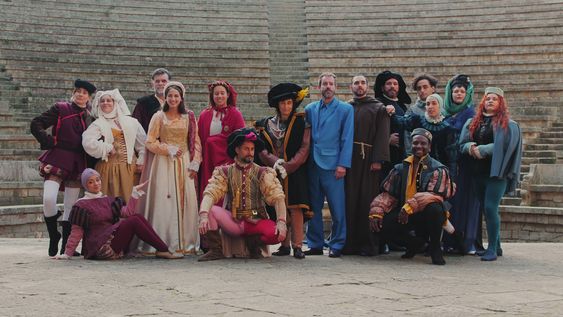 La Comedia Nacional en una visita al Teatre Grec de Barcelona La Comedia Nacional en una visita al Teatre Grec de Barcelona