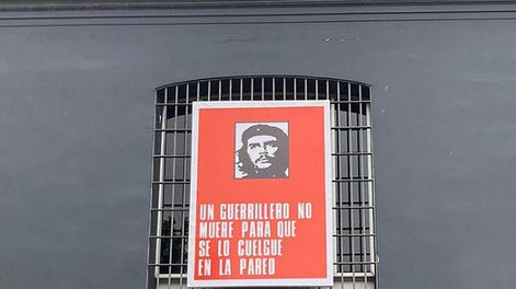 Búsqueda | El afiche del Che causó molestias. Foto: Proyecto CasaMario