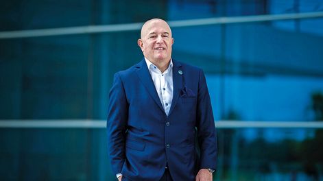 Sergio Alpuy, managing director de Global Cargo Logistics, posa para Trayectorias. Foto: Adrián Echeverriaga.